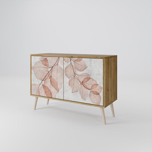 Credenza AUTUMN FRAGILITÀ a 2 ante in effetto rovere
