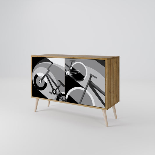 Credenza BIKE ENERGY a 2 ante effetto rovere