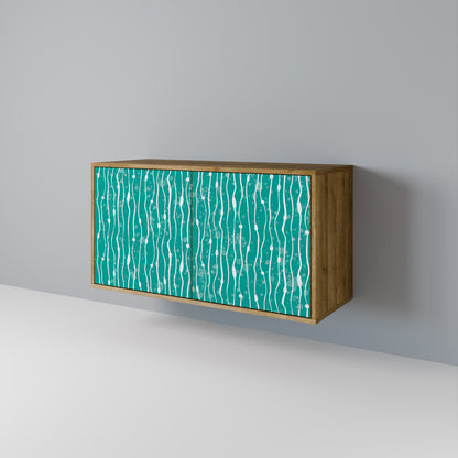 TURQUOISE RAIN 2-Door Sideboard in Oak Effect