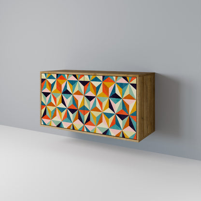 Credenza TESSELATE TREASURES a 2 ante in effetto rovere