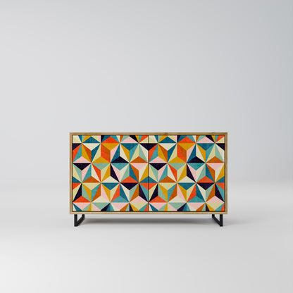 Credenza TESSELATE TREASURES a 2 ante in effetto rovere