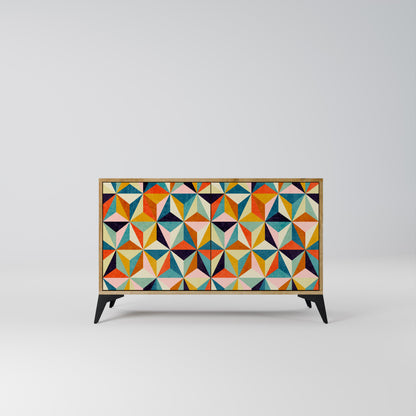 Credenza TESSELATE TREASURES a 2 ante in effetto rovere