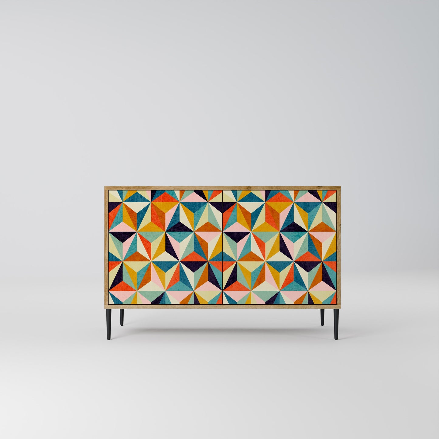 Credenza TESSELATE TREASURES a 2 ante in effetto rovere