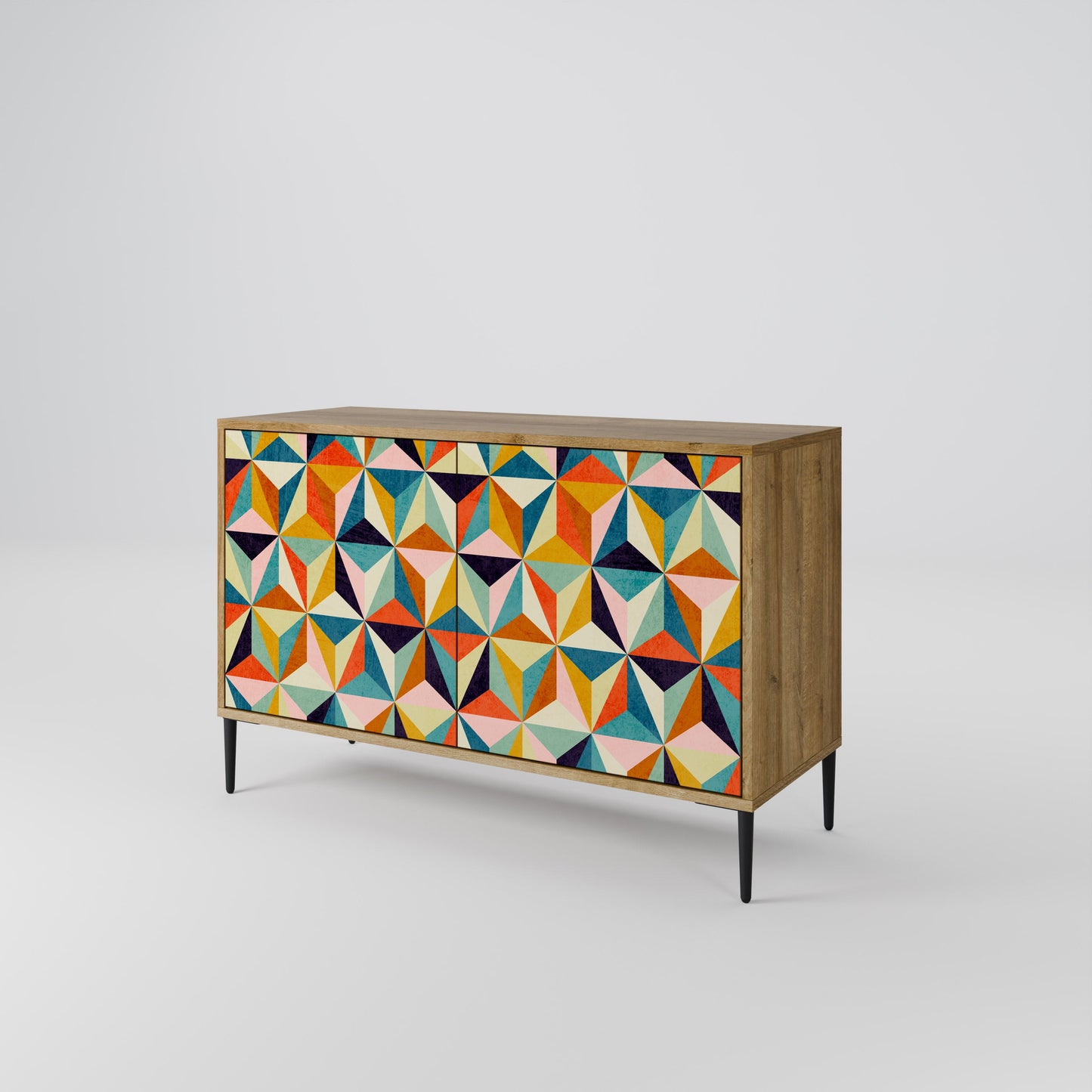 Credenza TESSELATE TREASURES a 2 ante in effetto rovere