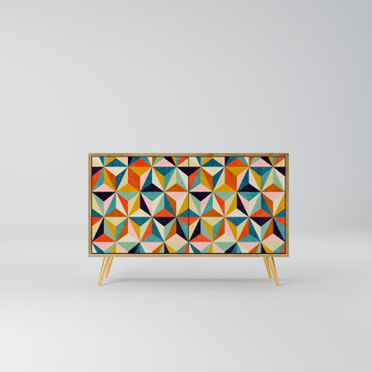 Credenza TESSELATE TREASURES a 2 ante in effetto rovere