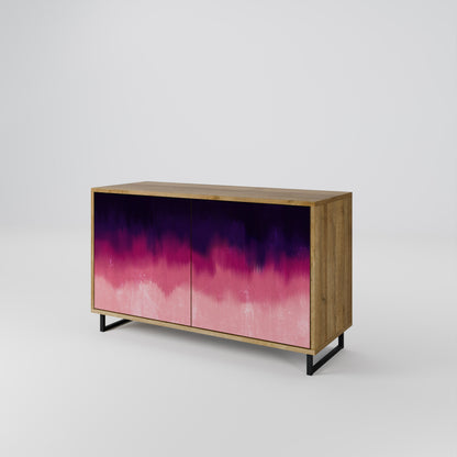 AURORA BOREALIS Madia a 2 Ante in Effetto Rovere