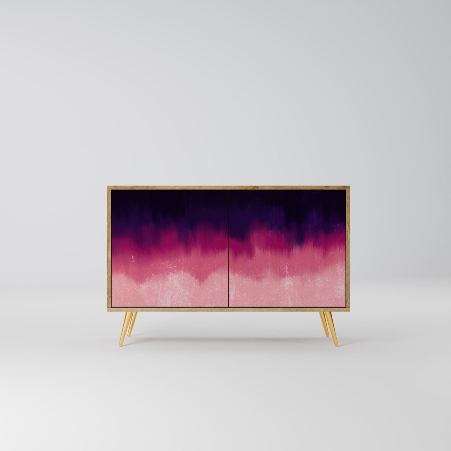 AURORA BOREALIS Madia a 2 Ante in Effetto Rovere