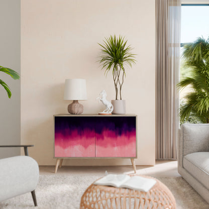 AURORA BOREALIS Madia a 2 Ante in Effetto Rovere