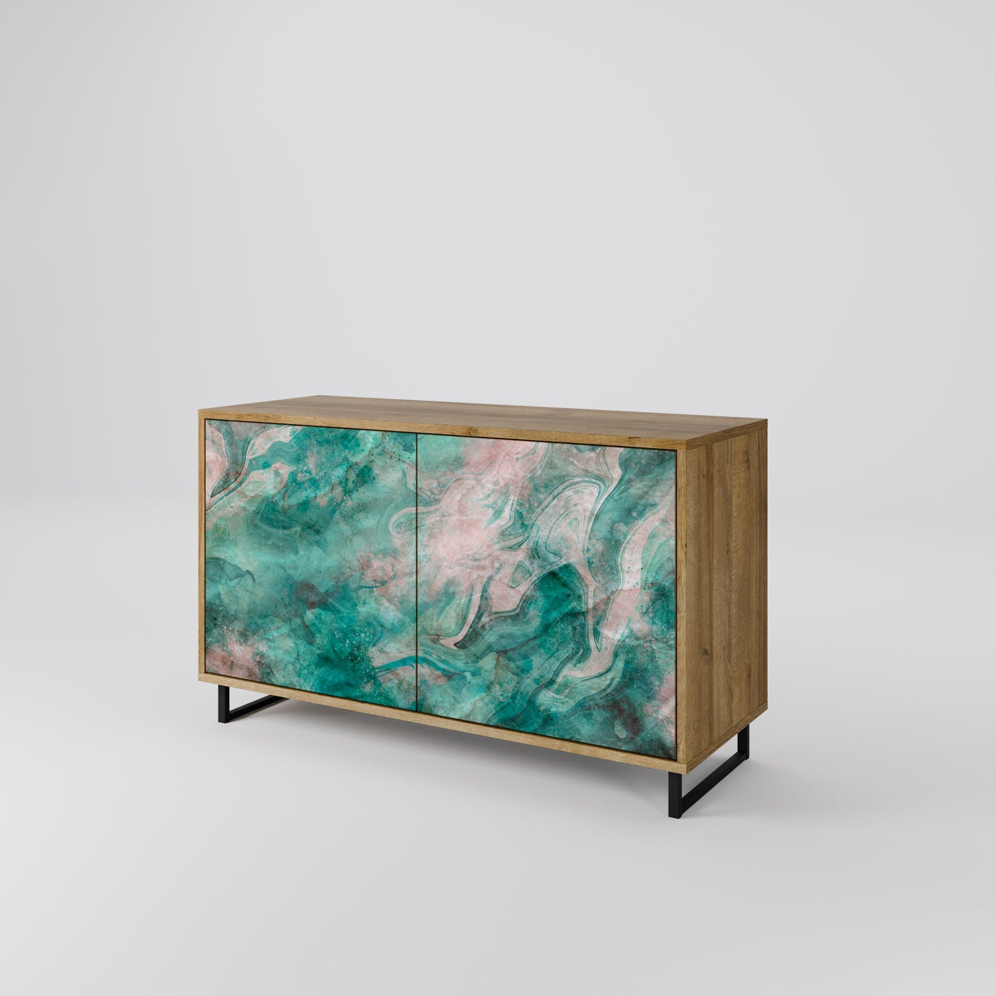 ABSTRACT ALCHEMY 2-Door Sideboard in Oak Effect