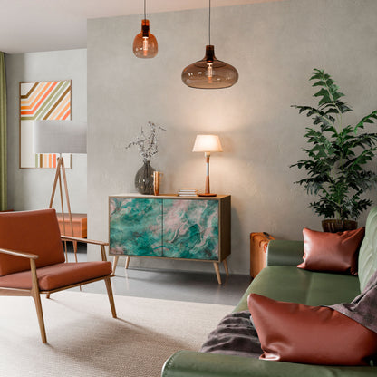 ABSTRACT ALCHEMY 2-Door Sideboard in Oak Effect