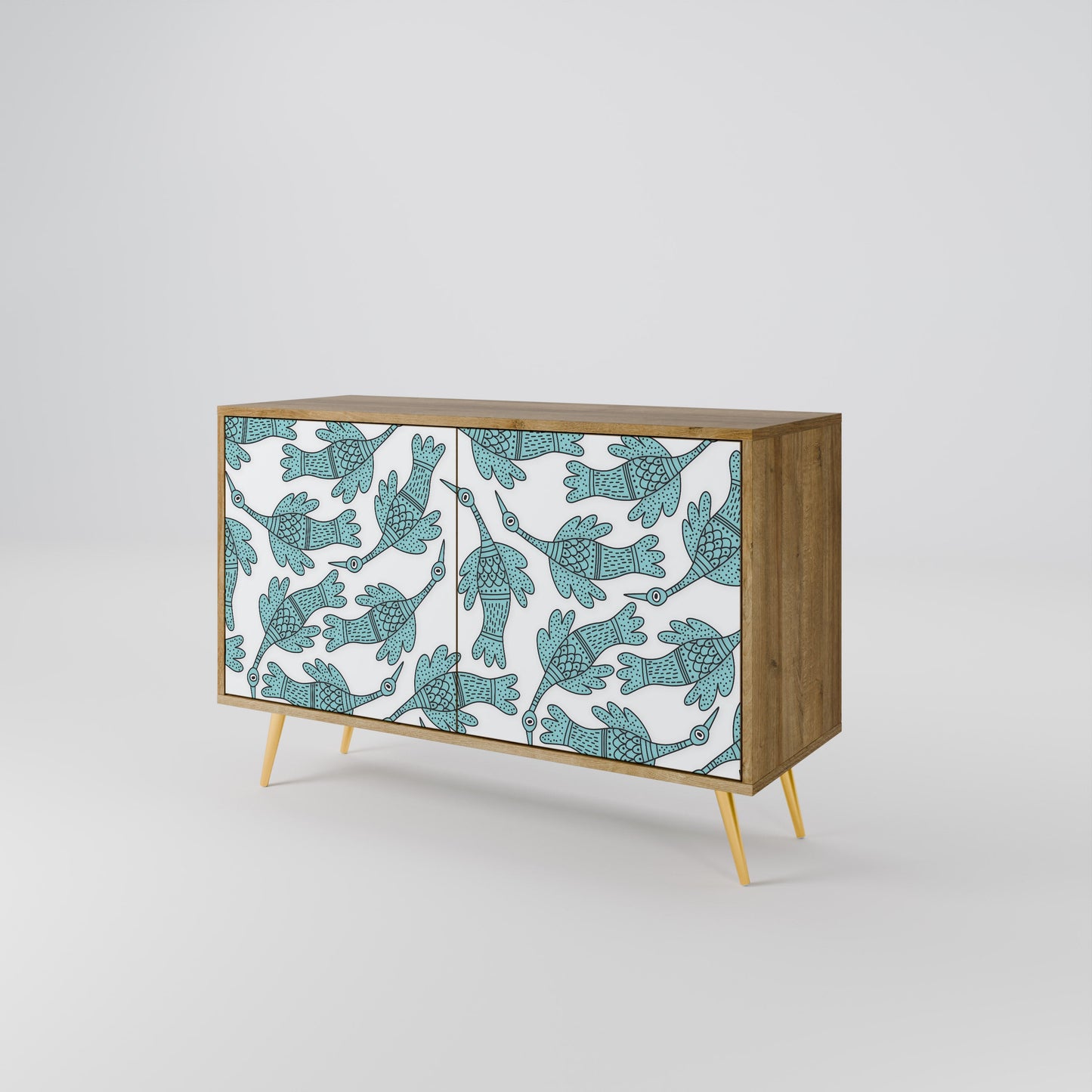 WATERSPOUT SONGIBIRD 2-Door Sideboard in Oak Effect