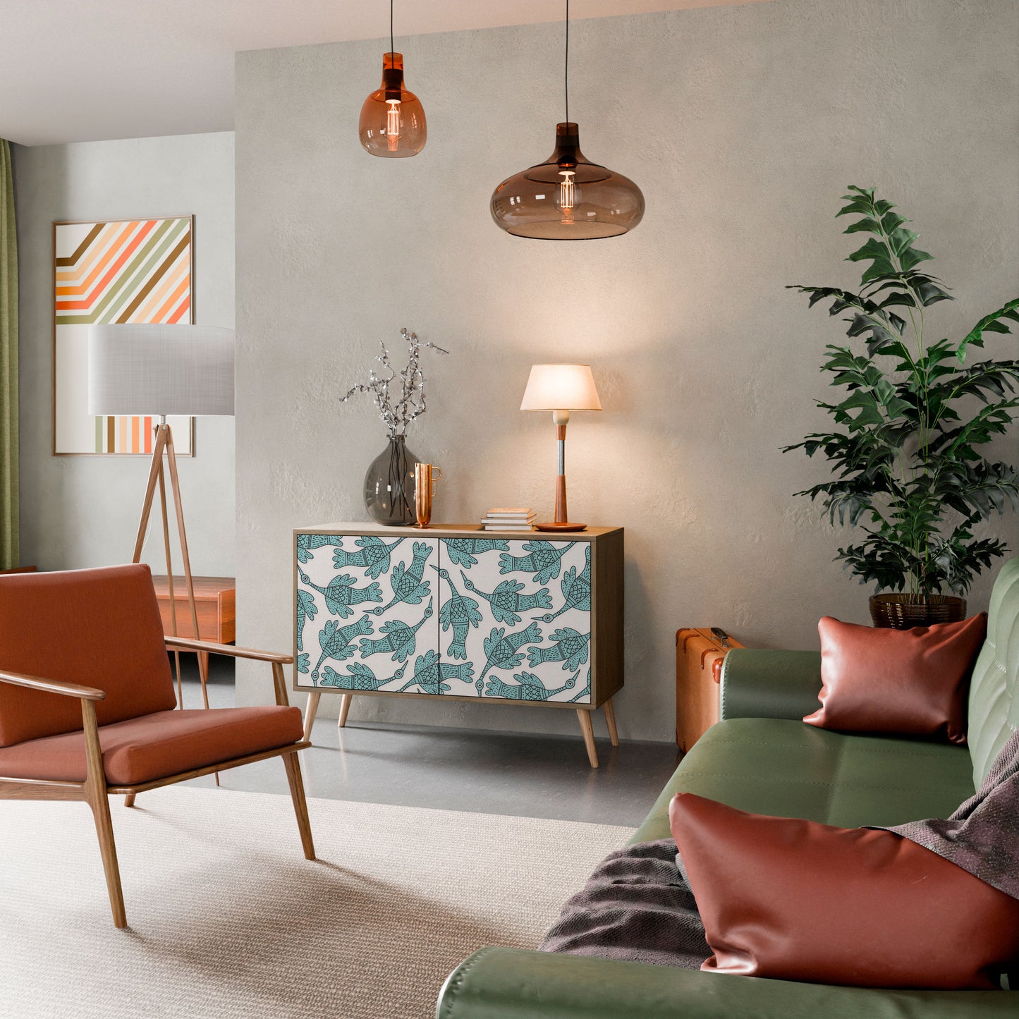 WATERSPOUT SONGIBIRD 2-Door Sideboard in Oak Effect