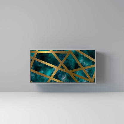 THE LABYRINTH OF GOLD Madia a 2 Ante in Finitura Grigia