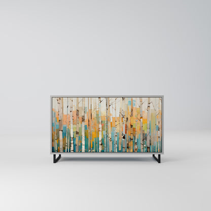 BIRCH KALEIDOSCOPE Madia a 2 Ante in Finitura Grigia