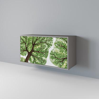 WILDERNESS DASH Madia a 2 Ante in Finitura Grigia