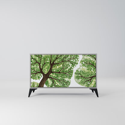 WILDERNESS DASH Madia a 2 Ante in Finitura Grigia