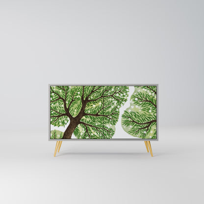 WILDERNESS DASH Madia a 2 Ante in Finitura Grigia