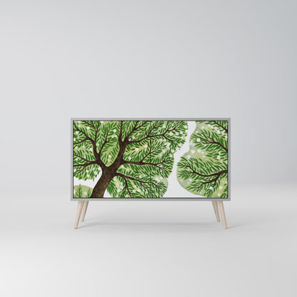 WILDERNESS DASH Madia a 2 Ante in Finitura Grigia