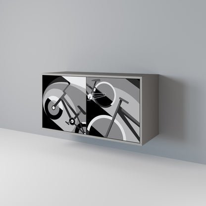 BIKE ENERGY Madia a 2 Ante in Finitura Grigia