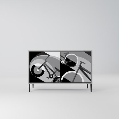 BIKE ENERGY Madia a 2 Ante in Finitura Grigia