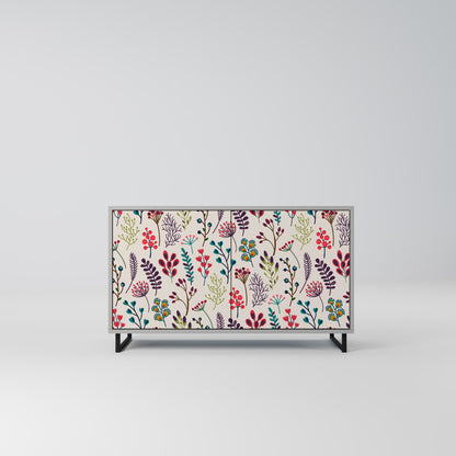 AUTUMN SUNDRIES Madia a 2 Ante in Finitura Grigia