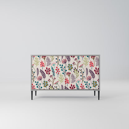 AUTUMN SUNDRIES Madia a 2 Ante in Finitura Grigia