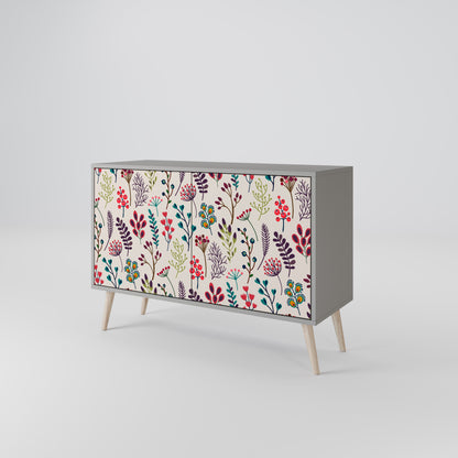 AUTUMN SUNDRIES Madia a 2 Ante in Finitura Grigia