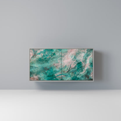 ABSTRACT ALCHEMY 2-Door Sideboard in Grey Finish