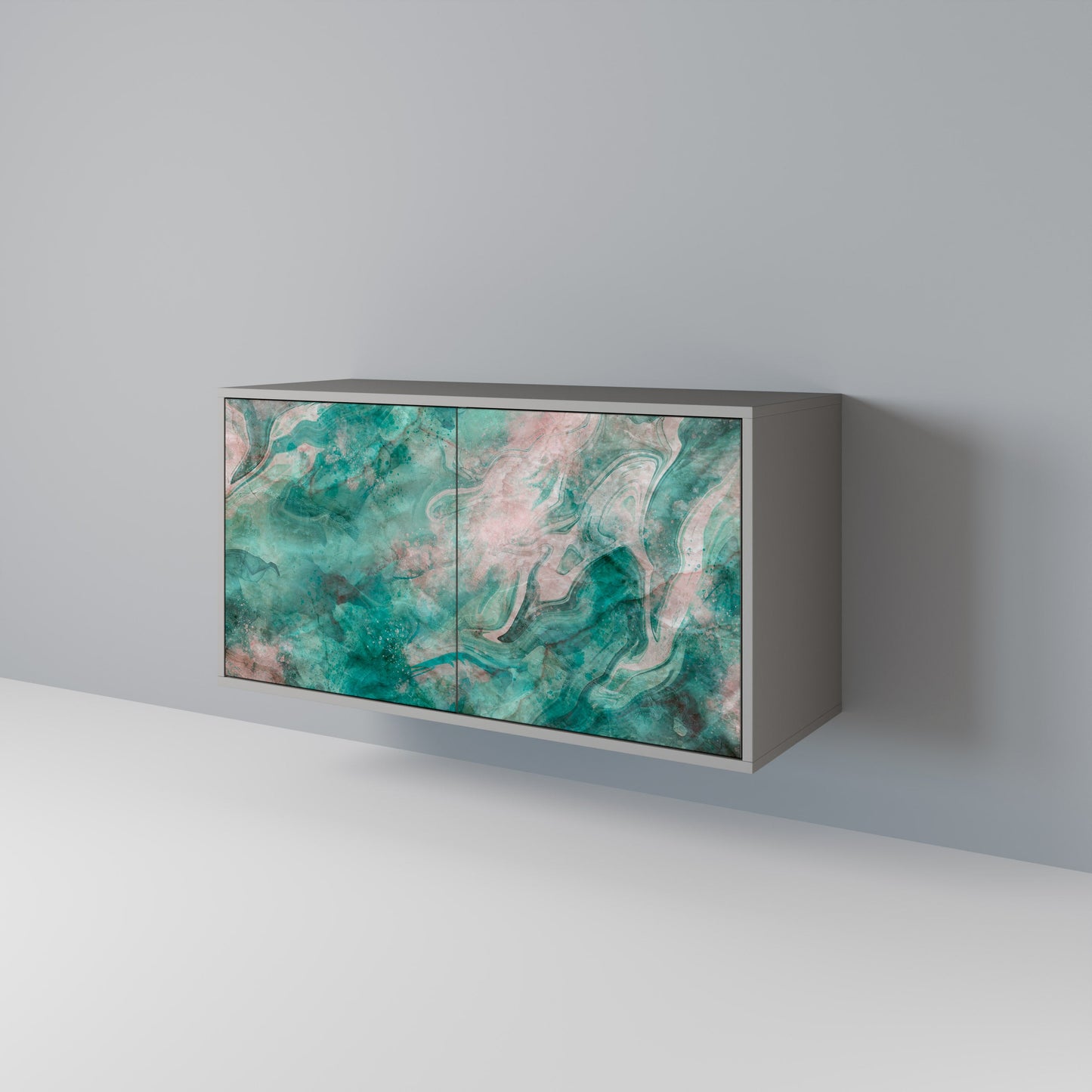 ABSTRACT ALCHEMY 2-Door Sideboard in Grey Finish