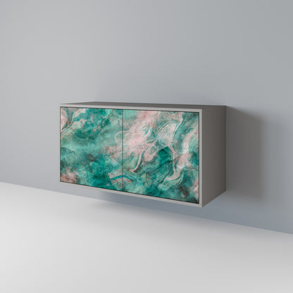 ABSTRACT ALCHEMY 2-Door Sideboard in Grey Finish