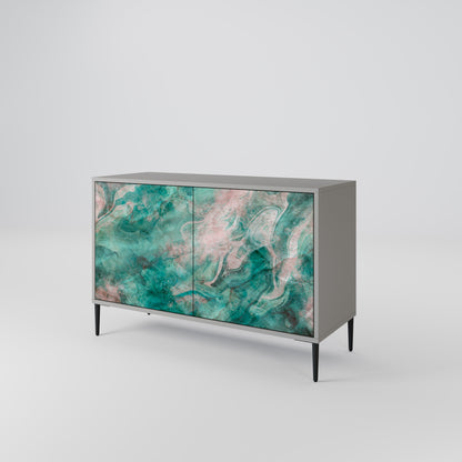 ABSTRACT ALCHEMY 2-Door Sideboard in Grey Finish