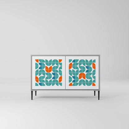 BE THE CHANGE Madia a 2 Ante in Finitura Grigia