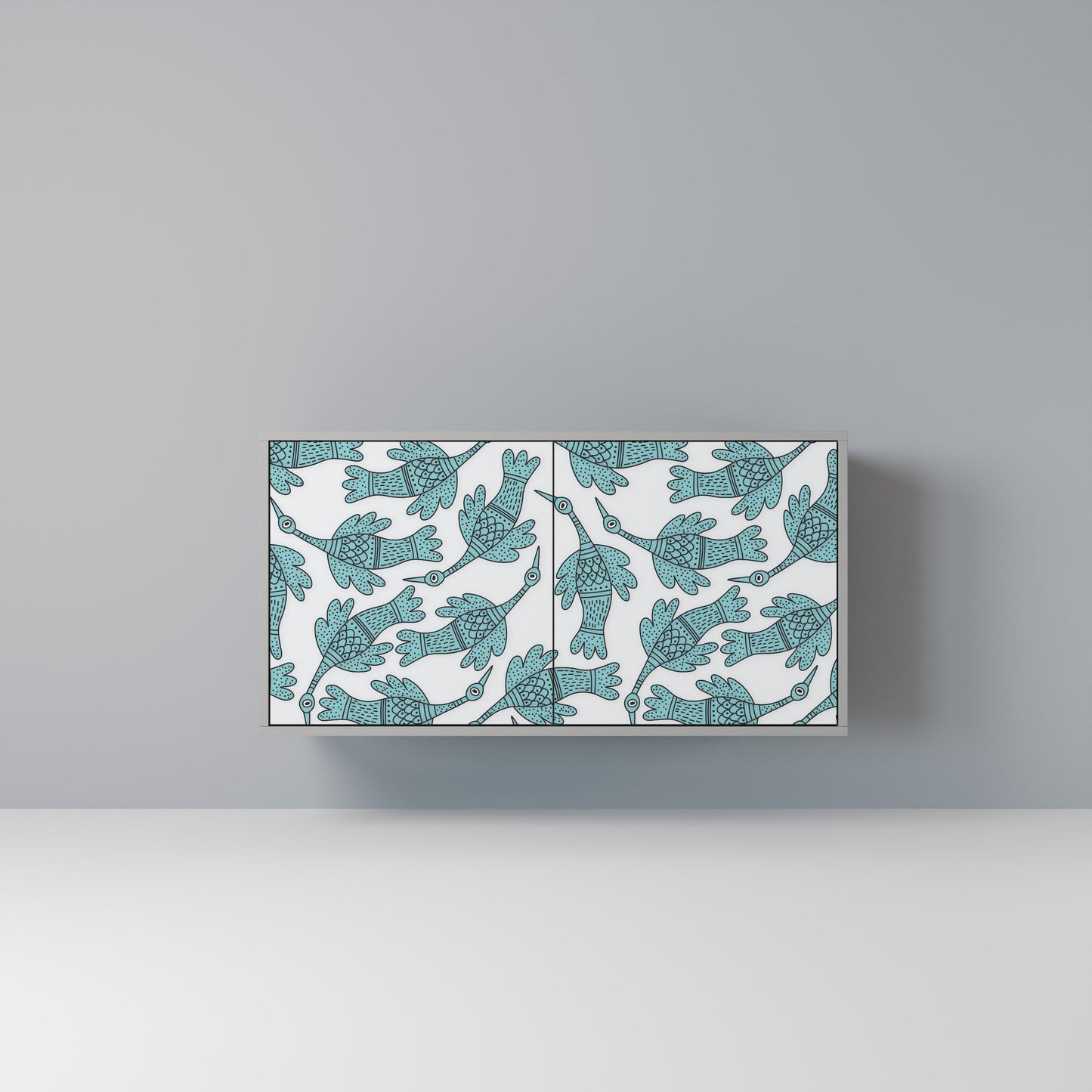 WATERSPOUT SONGIBIRD 2-Door Sideboard in Grey Finish