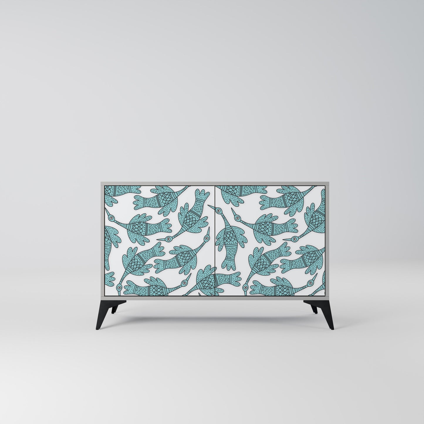 WATERSPOUT SONGIBIRD 2-Door Sideboard in Grey Finish