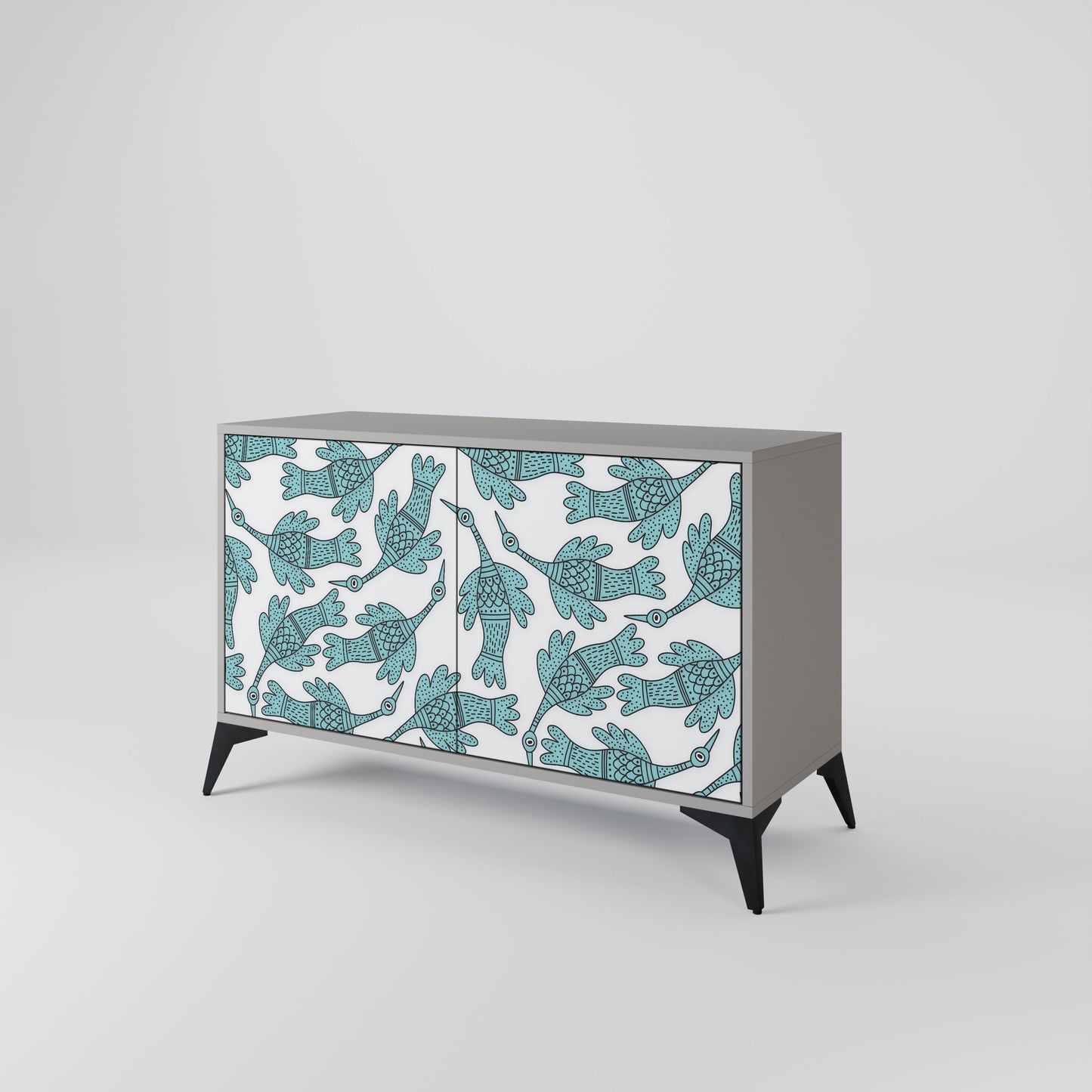 WATERSPOUT SONGIBIRD 2-Door Sideboard in Grey Finish