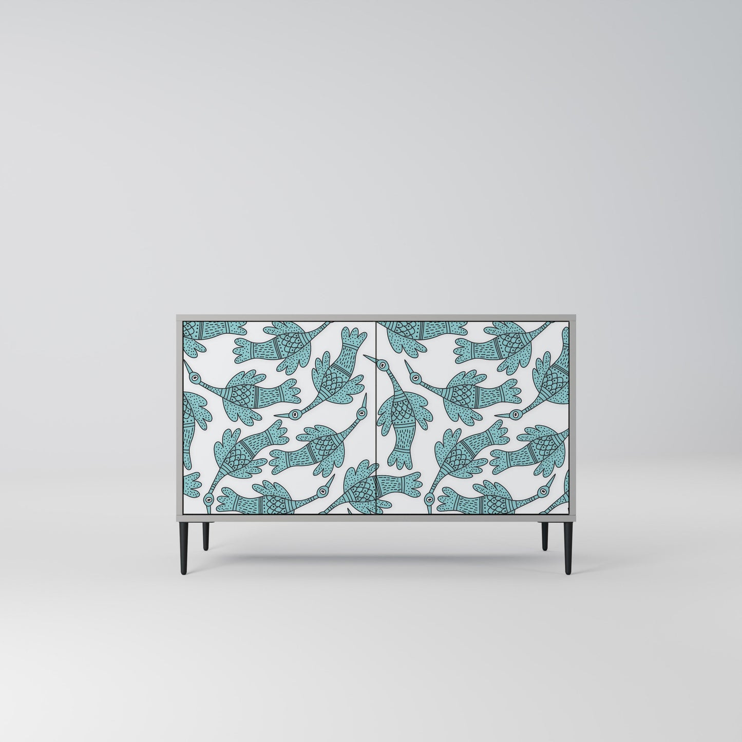 WATERSPOUT SONGIBIRD 2-Door Sideboard in Grey Finish