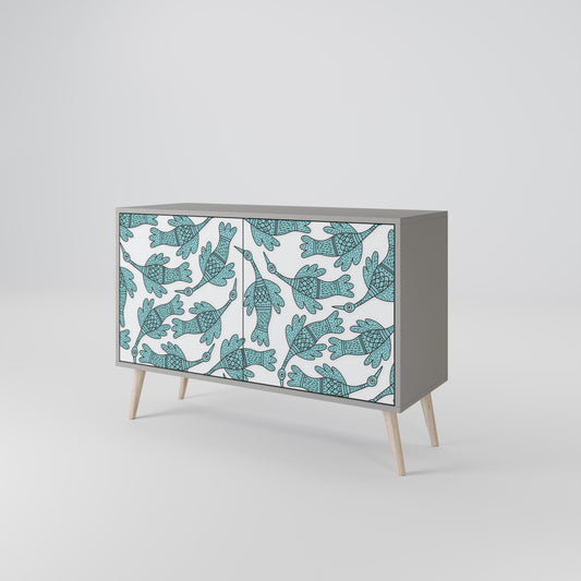 WATERSPOUT SONGIBIRD 2-Door Sideboard in Grey Finish