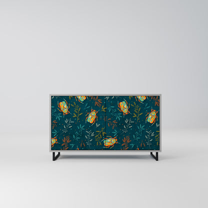 AUTUMN INSECTS Madia a 2 Ante in Finitura Grigia