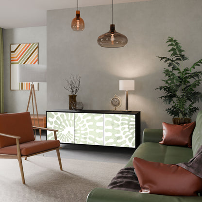 HELIX DANCE 3-Door Sideboard in Black Finish