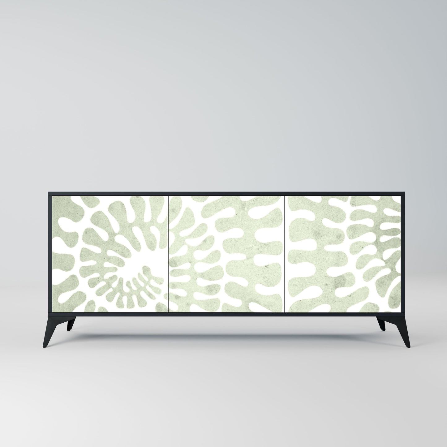 HELIX DANCE 3-Door Sideboard in Black Finish