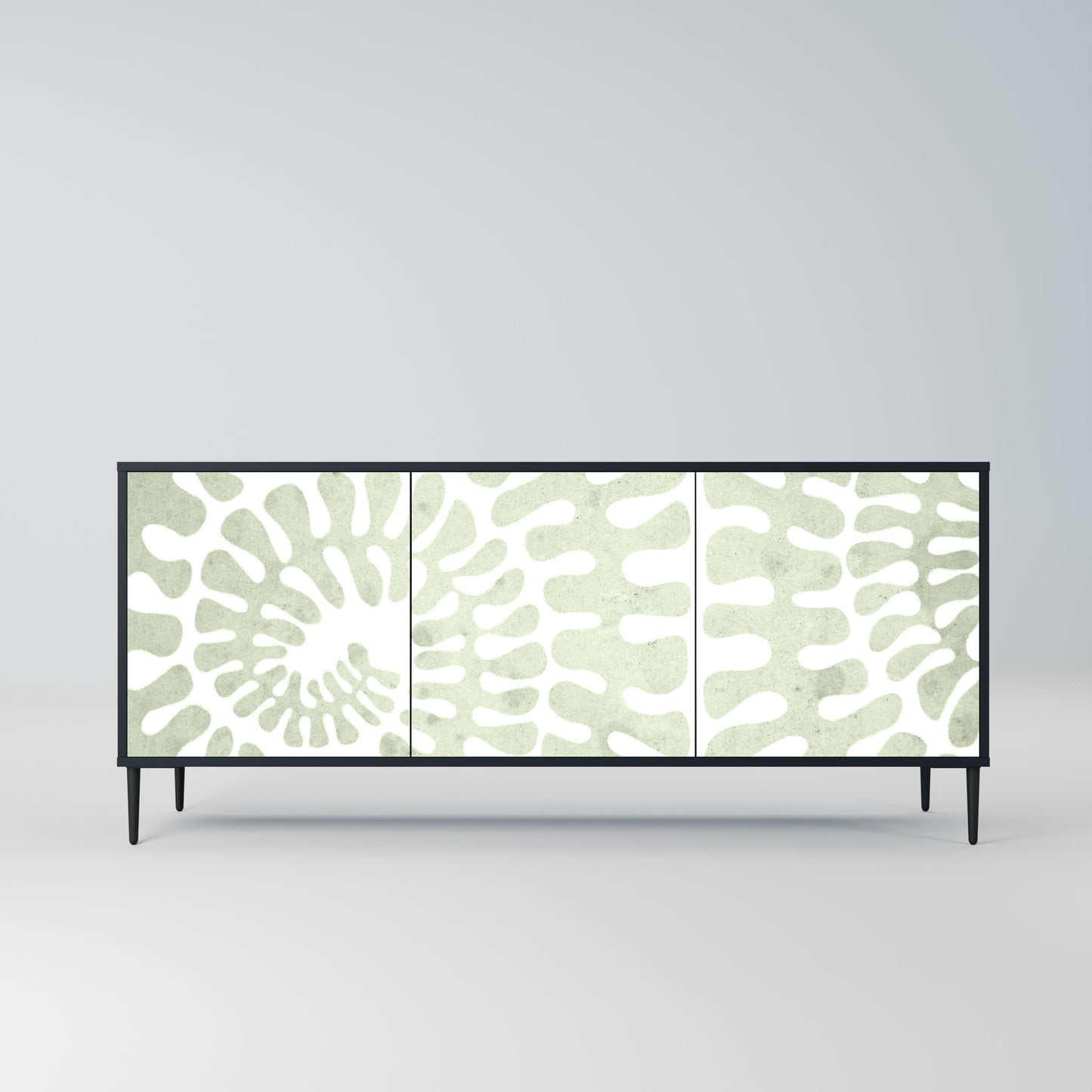 HELIX DANCE 3-Door Sideboard in Black Finish