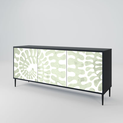 HELIX DANCE 3-Door Sideboard in Black Finish