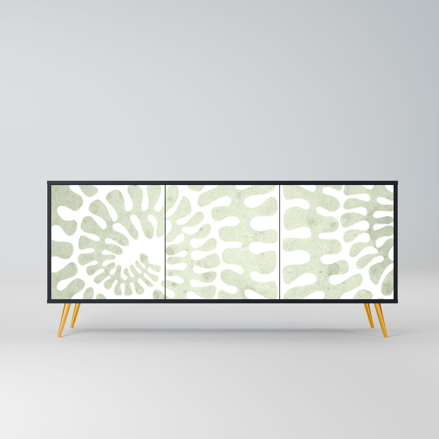 HELIX DANCE 3-Door Sideboard in Black Finish