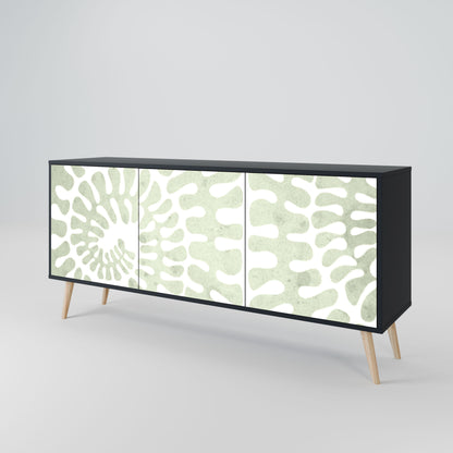 HELIX DANCE 3-Door Sideboard in Black Finish