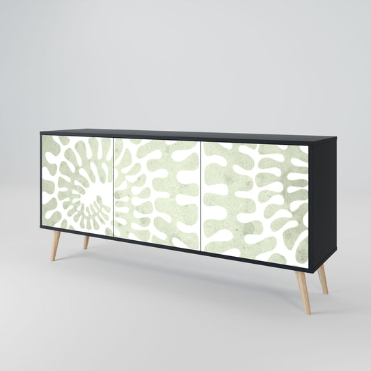 HELIX DANCE 3-Door Sideboard in Black Finish