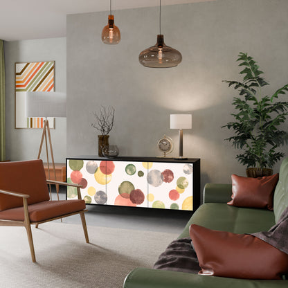 FLEETING HAPPINESS 3-Door Sideboard in Black Finish