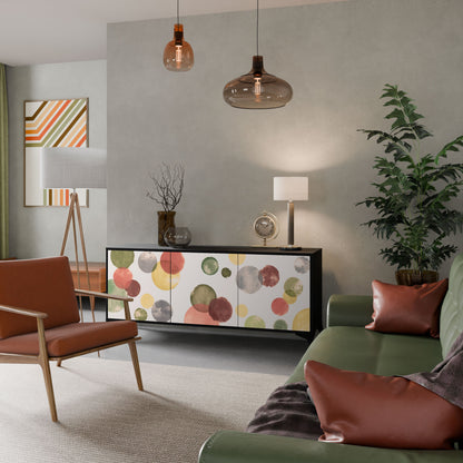 FLEETING HAPPINESS 3-Door Sideboard in Black Finish