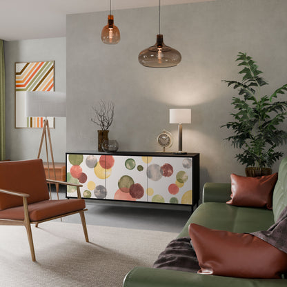 FLEETING HAPPINESS 3-Door Sideboard in Black Finish