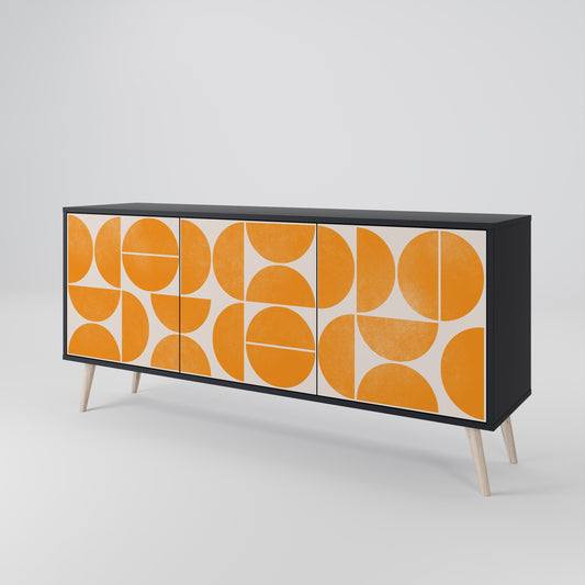 RECURRING DREAMS 3-Door Sideboard in Black Finish