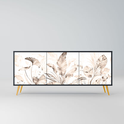 WILD TENDERNESS 3-Door Sideboard in Black Finish